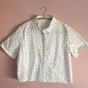 Native Youth crop top button down shirt